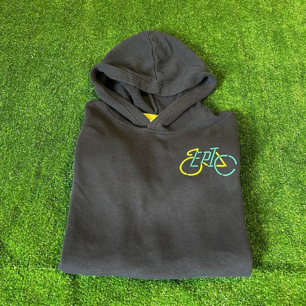 Old Navy Youth Long Sleeve Fleece Biker Epic Navy Blue Pullover Hoodie Size XL